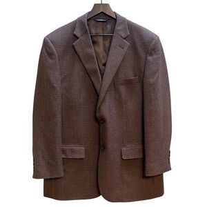 Joseph & Feiss Brown Checkered Blazer size 44